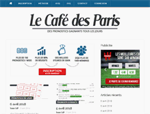 Tablet Screenshot of cafedesparis.com